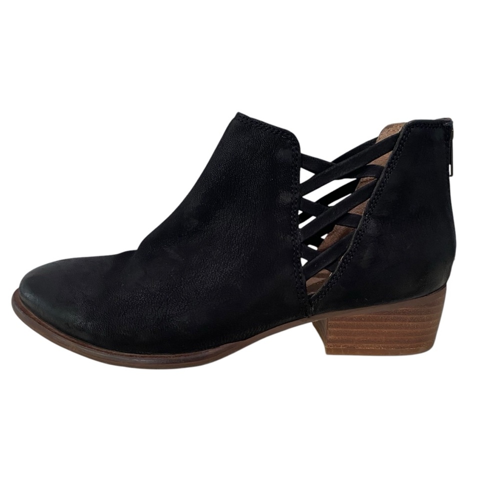 Seychelles Remembrance Black Cut-out Black Ankle Boots 6.5